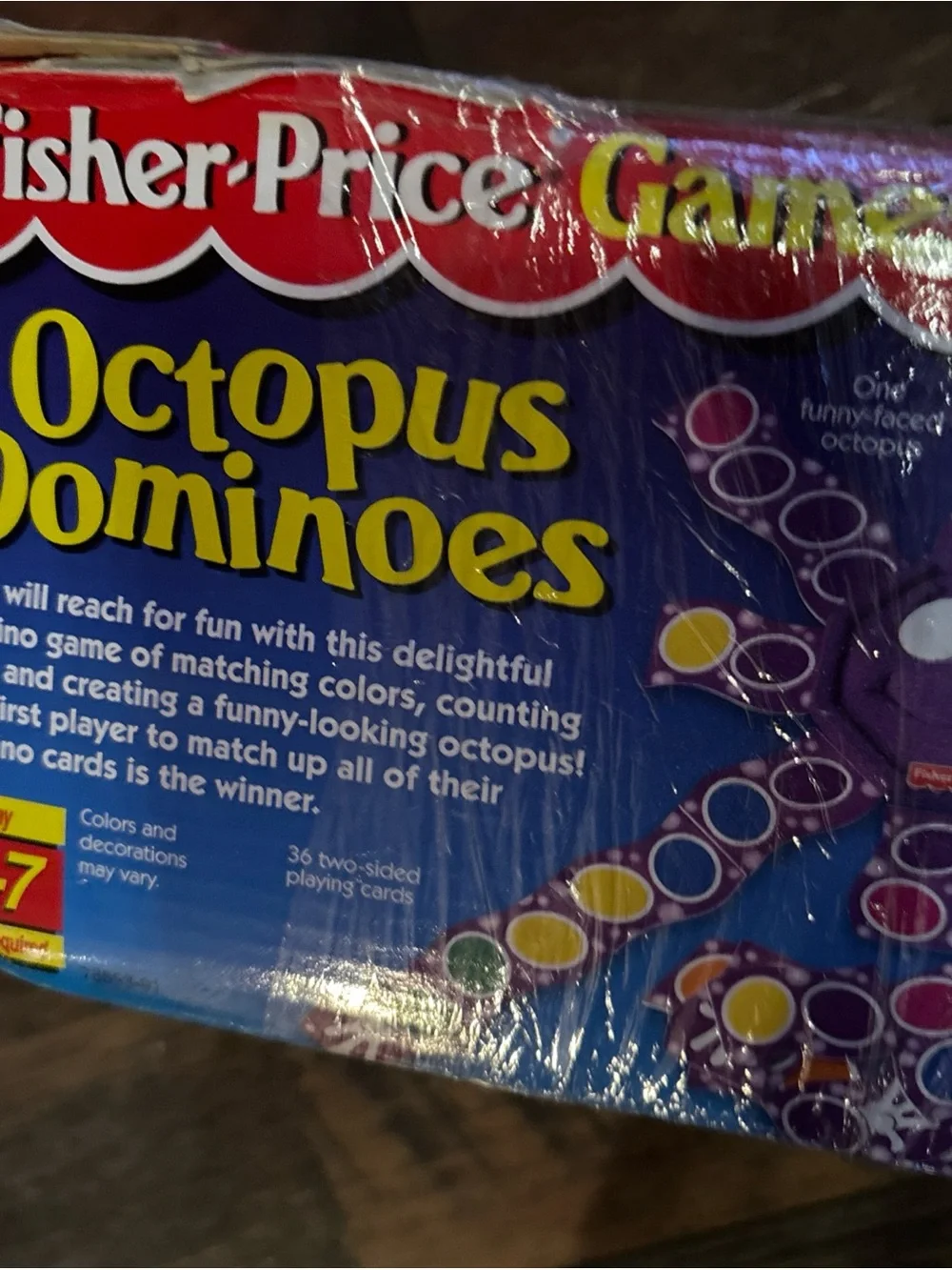 1998 fisher price octopus dominoes matching game